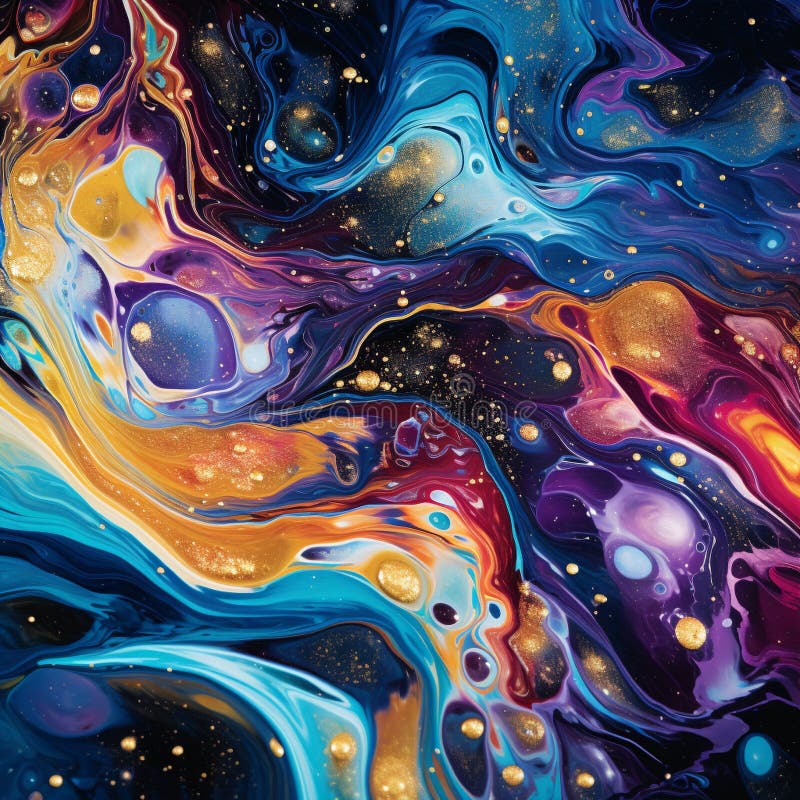 Immerse yourself in the mesmerizing artwork titled &#x27;Fluid Convergence&#x27;. In this abstract reflection piece, vibrant colors blend and flow harmoniously, creating a cosmic sense of unity. The composition depicts an ethereal universe, where galaxies swirl, water ripples, and light shimmers, invoking a transcendent beauty that captivates viewers. The interplay of interstellar clouds, kaleidoscopic patterns, and undulating reflections adds depth and intrigue to the artwork, sparking wonder and curiosity. This visually stunning creation incorporates elements of impressionism, pointillism, and digital mixed media, intensifying the interplay of colors and textures. With its captivating appeal and cosmic energy, &#x27;Fluid Convergence&#x27; is highly marketable for microstock sites, appealing to a wide audience seeking evocative and abstract artworks. AI generated. Immerse yourself in the mesmerizing artwork titled &#x27;Fluid Convergence&#x27;. In this abstract reflection piece, vibrant colors blend and flow harmoniously, creating a cosmic sense of unity. The composition depicts an ethereal universe, where galaxies swirl, water ripples, and light shimmers, invoking a transcendent beauty that captivates viewers. The interplay of interstellar clouds, kaleidoscopic patterns, and undulating reflections adds depth and intrigue to the artwork, sparking wonder and curiosity. This visually stunning creation incorporates elements of impressionism, pointillism, and digital mixed media, intensifying the interplay of colors and textures. With its captivating appeal and cosmic energy, &#x27;Fluid Convergence&#x27; is highly marketable for microstock sites, appealing to a wide audience seeking evocative and abstract artworks. AI generated