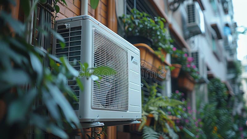 The air conditioner makes life more comfortable. AI generated. The air conditioner makes life more comfortable. AI generated