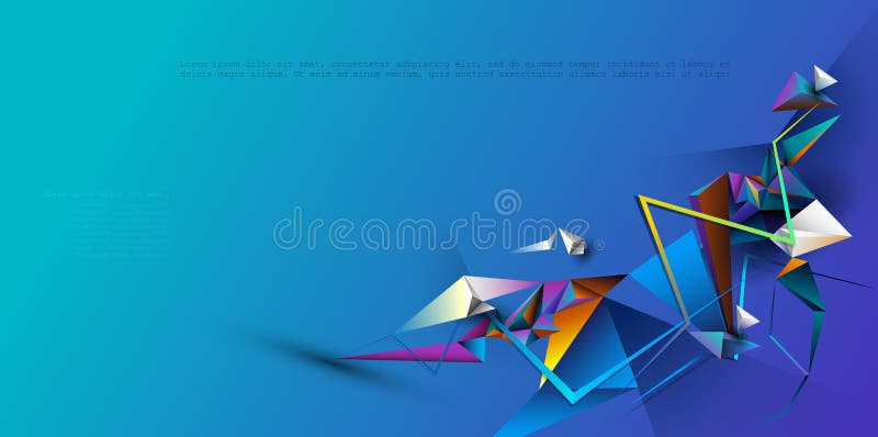 Конспект 3D геометрический, дизайн вектора предпосылки полигона Multicolor, голубой, пурпурный, желтый и зеленый цвет в картине т иллюстрация вектора Конспект 3D геометрический, дизайн вектора предпосылки полигона Multicolor, голубой, пурпурный, желтый и зеленый цвет в картине т иллюстрация вектора