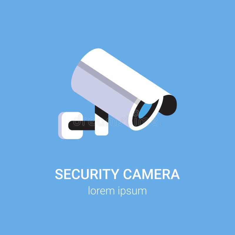 Контрольное оборудование камеры слежения системы охраны CCTV на концепции предохранителя стены квартире предпосылки профессиональ иллюстрация штока Контрольное оборудование камеры слежения системы охраны CCTV на концепции предохранителя стены квартире предпосылки профессиональ иллюстрация штока