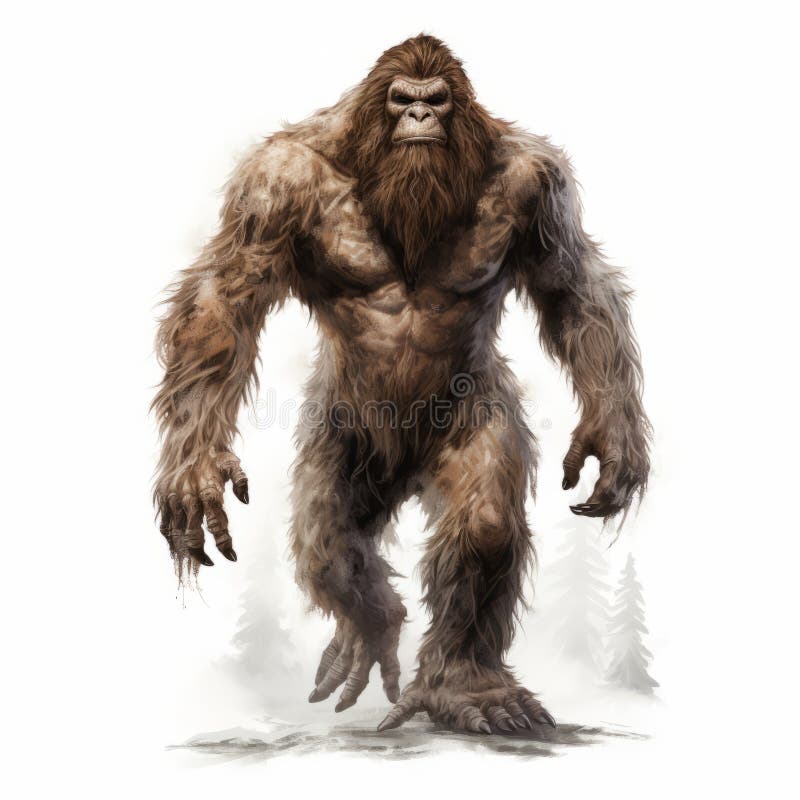 концепт-арт Bigfoot : иллюстрация акварели нереального двигателя