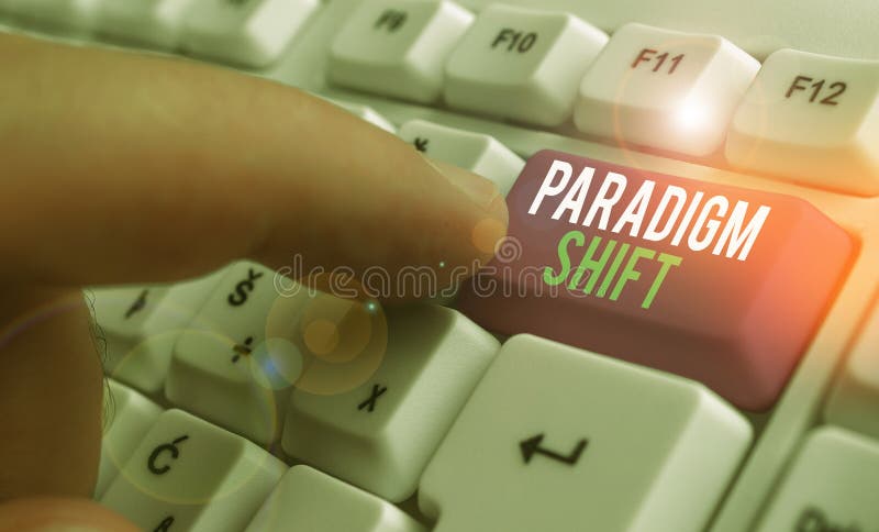 Conceptual hand writing showing Paradigm Shift. Concept meaning fundamental change in approach or underlying assumptions. Conceptual hand writing showing Paradigm Shift. Concept meaning fundamental change in approach or underlying assumptions