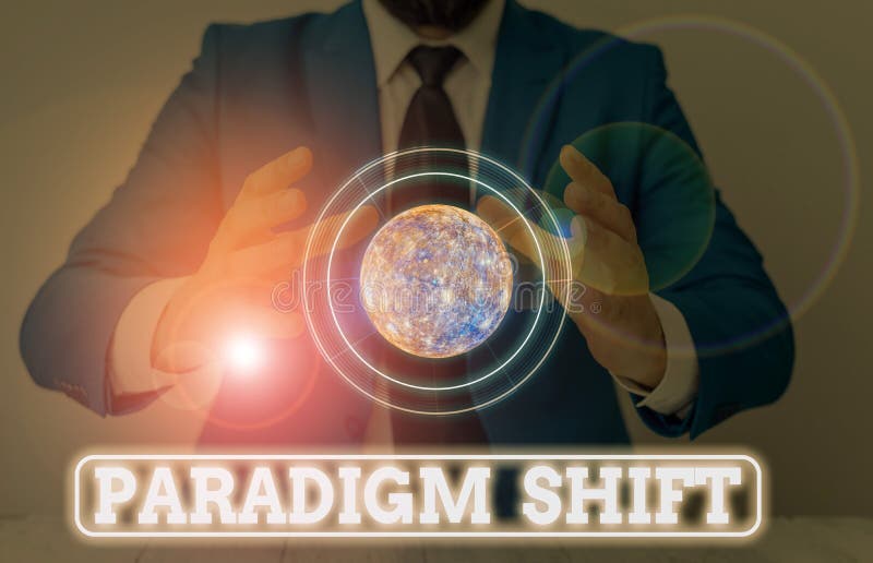 Conceptual hand writing showing Paradigm Shift. Concept meaning fundamental change in approach or underlying assumptions Elements of this image furnished by NASA. Conceptual hand writing showing Paradigm Shift. Concept meaning fundamental change in approach or underlying assumptions Elements of this image furnished by NASA