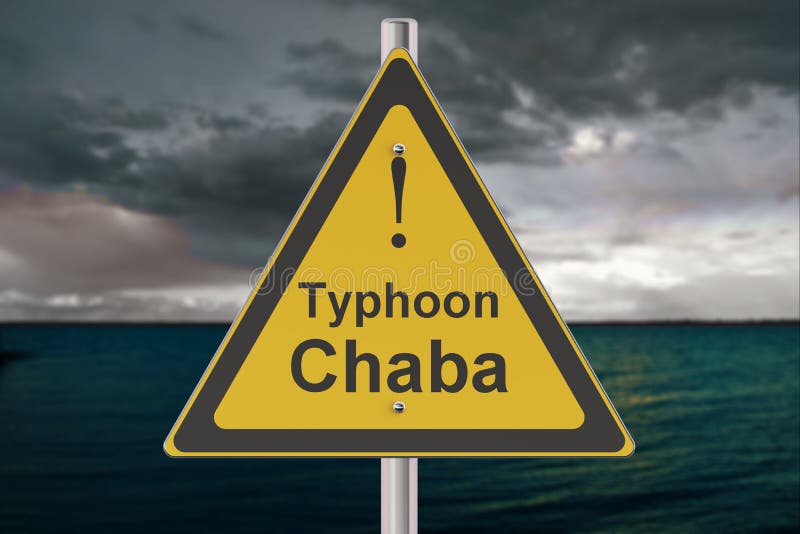 Концепция Chaba тайфуна бесплатная иллюстрация Концепция Chaba тайфуна бесплатная иллюстрация