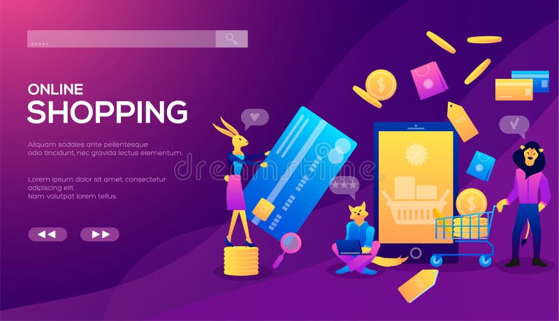 Концепция ecommerce умного телефона онлайн ходя по магазинам иллюстрация вектора Концепция ecommerce умного телефона онлайн ходя по магазинам иллюстрация вектора