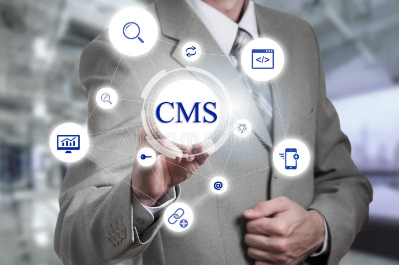 Концепция администрации вебсайта системы управления содержания cms стоковые фотографии rf Концепция администрации вебсайта системы управления содержания cms стоковые фотографии rf