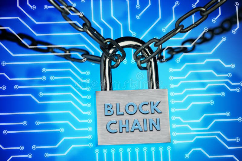 Концепция закрытия, защиты Blockchain технологии, шифрование интернет-трафика стоковые фотографии rf Концепция закрытия, защиты Blockchain технологии, шифрование интернет-трафика стоковые фотографии rf