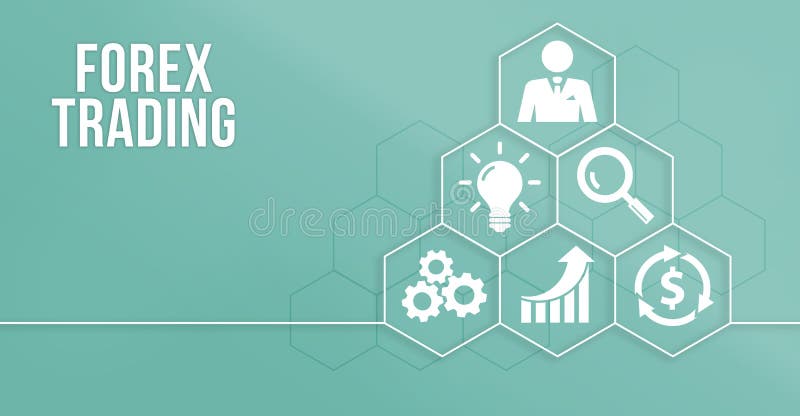 концепция интернет-бизнеса. forex торгует новой бизнес-концепцией иллюстрация штока