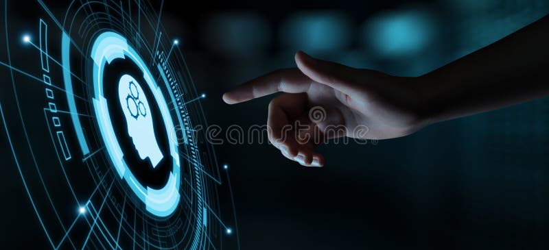Концепция интернета технологии дела машинного обучения AI искусственного интеллекта мозга цифров иллюстрация вектора Концепция интернета технологии дела машинного обучения AI искусственного интеллекта мозга цифров иллюстрация вектора