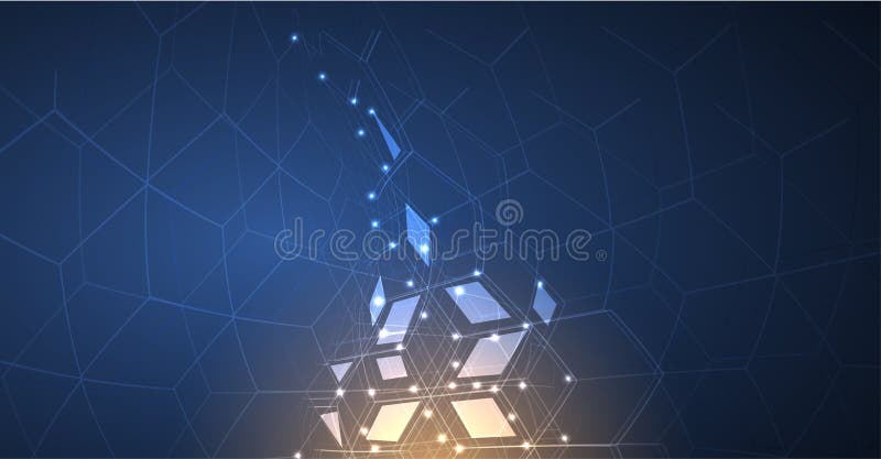 Концепция нервной системы Соединенные клетки с связями Высокое technol иллюстрация вектора Концепция нервной системы Соединенные клетки с связями Высокое technol иллюстрация вектора
