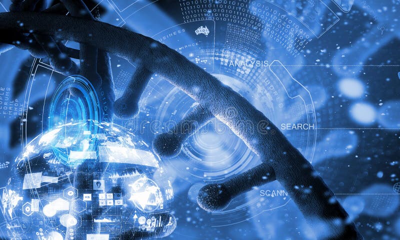 Концепция предпосылки биотехнологии иллюстрация вектора Концепция предпосылки биотехнологии иллюстрация вектора
