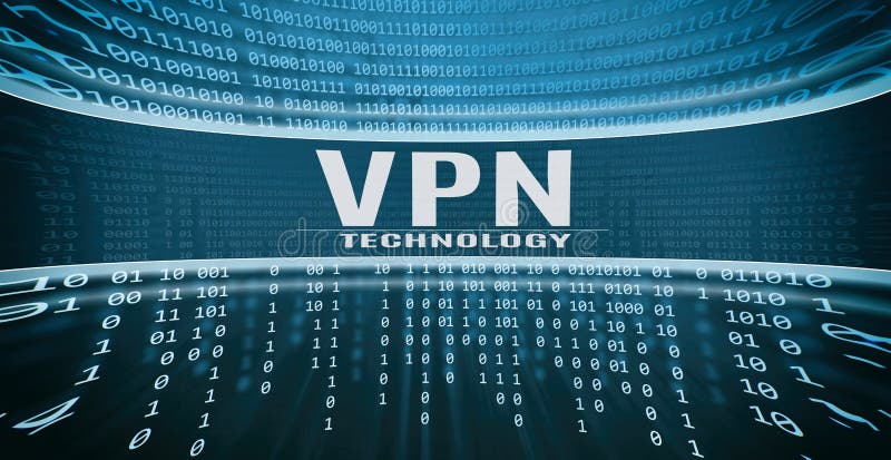 Концепция технологии VPN иллюстрация вектора Концепция технологии VPN иллюстрация вектора