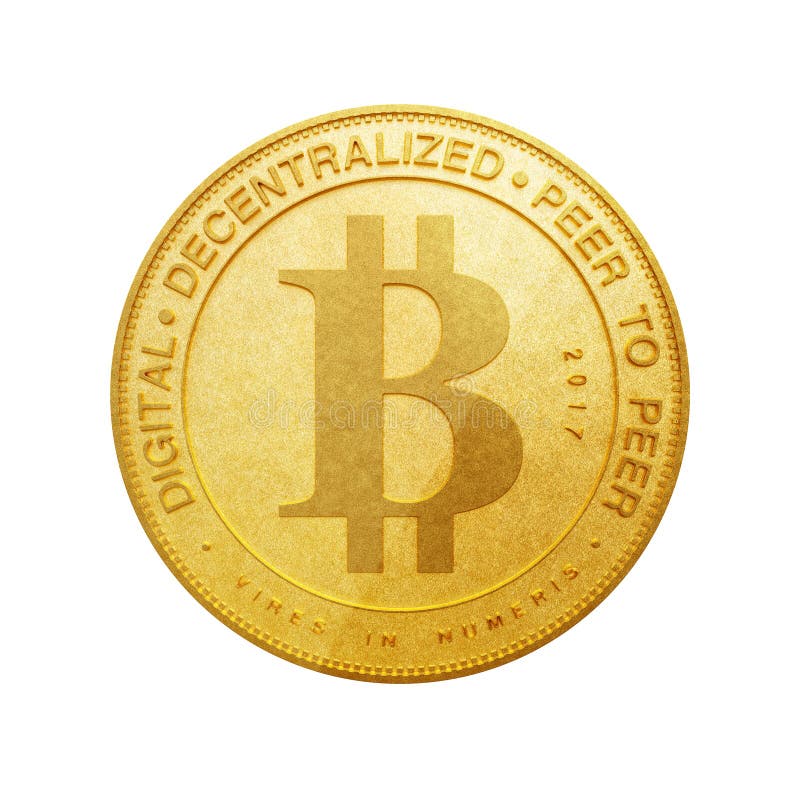 Концепция цифров и Cryptocurrency Золотое Bitcoin перевод 3d иллюстрация штока Концепция цифров и Cryptocurrency Золотое Bitcoin перевод 3d иллюстрация штока