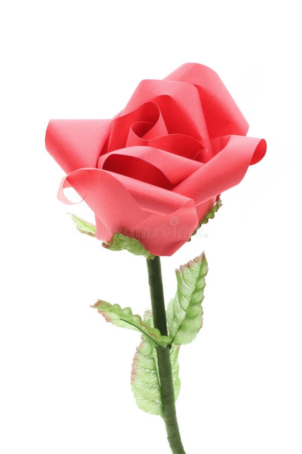 Корабль origami цветка Rose бумажный стоковые фото Корабль origami цветка Rose бумажный стоковые фото