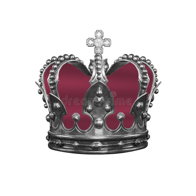 Королевская изолированная крона стоковые фото Королевская изолированная крона стоковые фото