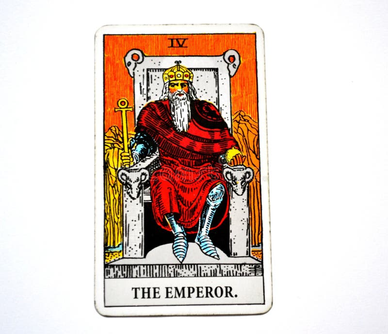 Король Босс правителя руководителя силы карточки Tarot императора иллюстрация вектора Король Босс правителя руководителя силы карточки Tarot императора иллюстрация вектора