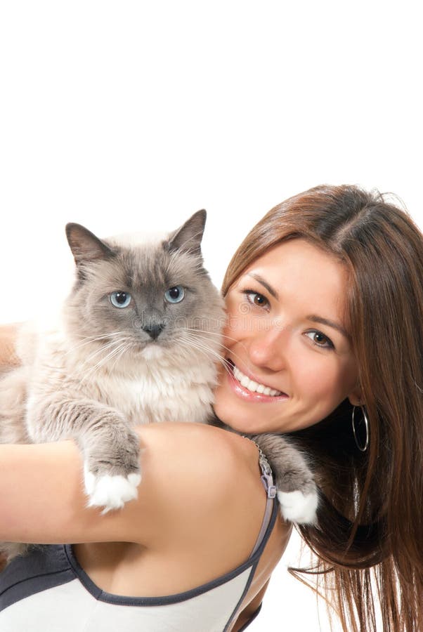 кот ее детеныши женщины ragdoll владением милые стоковые фото кот ее детеныши женщины ragdoll владением милые стоковые фото