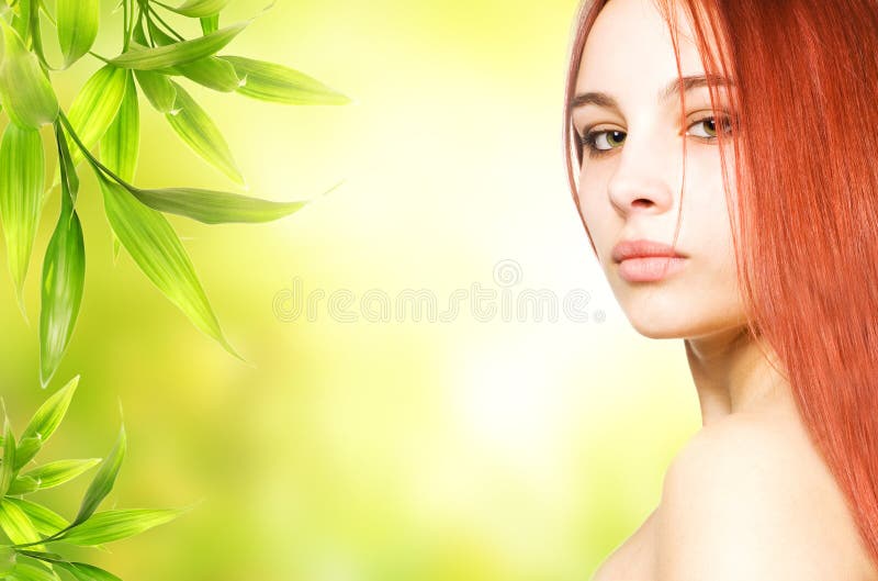 красивейшая женщина redhead стоковое фото rf