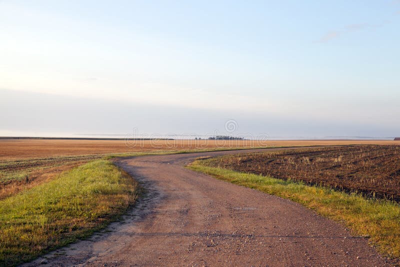 красивейшее лето дороги дня сельской местности стоковая фотография rf