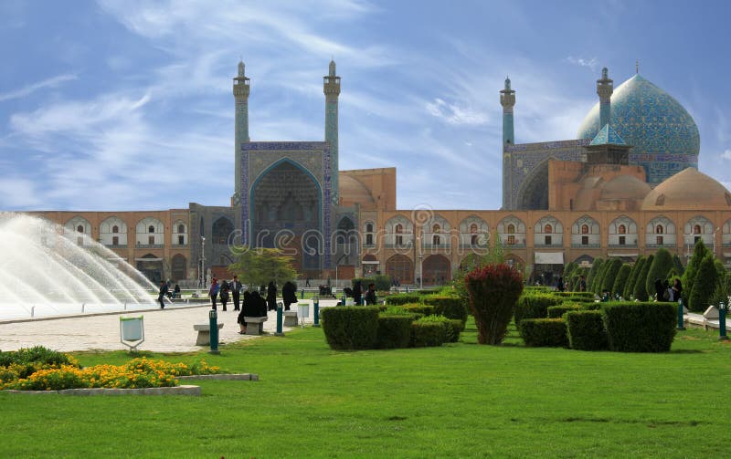 красивейший esfahan включенный путь мечети Ирана стоковая фотография rf красивейший esfahan включенный путь мечети Ирана стоковая фотография rf