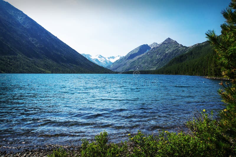 Beautiful autumn landscape, mountain lake, Russia, Siberia Altai Mountains. Beautiful autumn landscape, mountain lake, Russia, Siberia Altai Mountains