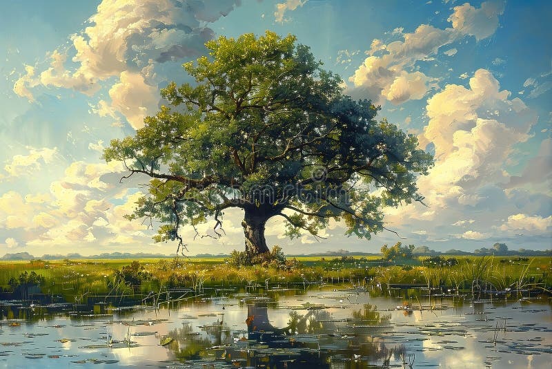красивый маслом масло картина фантазия фон бесплатная иллюстрация