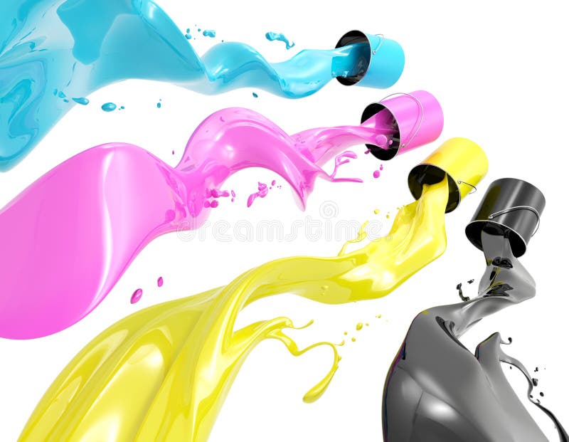 краска cmyk иллюстрация вектора краска cmyk иллюстрация вектора
