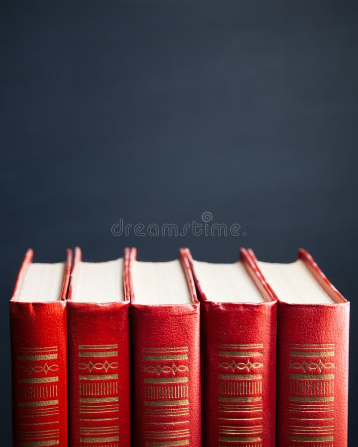 Красные книги стоковая фотография Красные книги стоковая фотография