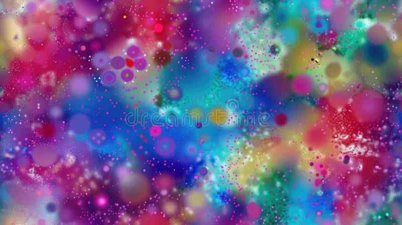 Colorful abstract painting with a lot of round shapes and bright colors. AIG51A. AI generated. Colorful abstract painting with a lot of round shapes and bright colors. AIG51A. AI generated