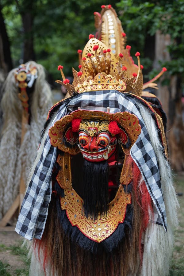 Красочная маска Barong от Бали Индонезии стоковое изображение Красочная маска Barong от Бали Индонезии стоковое изображение