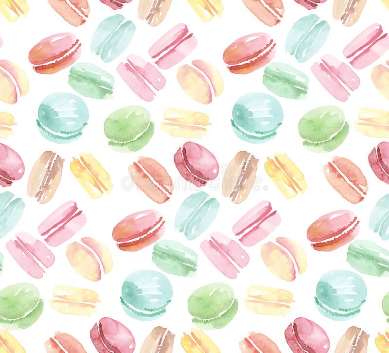 Красочная сортированная картина macaroon безшовная бесплатная иллюстрация Красочная сортированная картина macaroon безшовная бесплатная иллюстрация