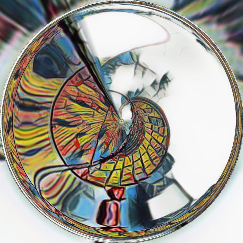 Красочный психоделическое trippy цифровой модели искусства бесплатная иллюстрация