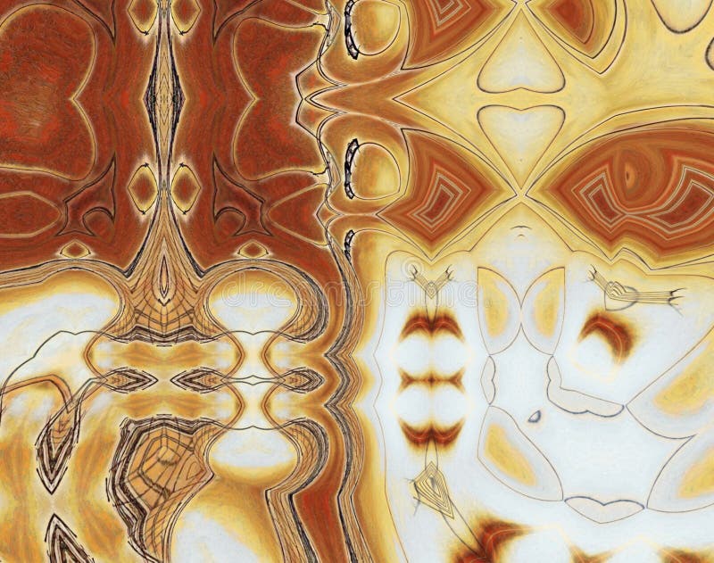 Красочный психоделическое trippy цифровой модели искусства иллюстрация вектора