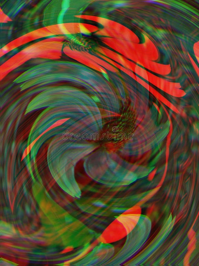 Красочный психоделическое trippy цифровой модели искусства иллюстрация штока