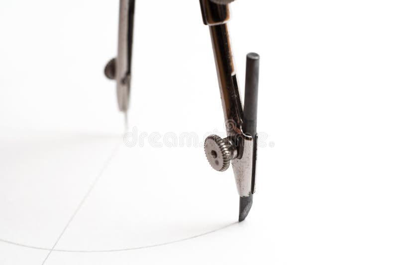 круг compasses чертеж стоковая фотография rf круг compasses чертеж стоковая фотография rf