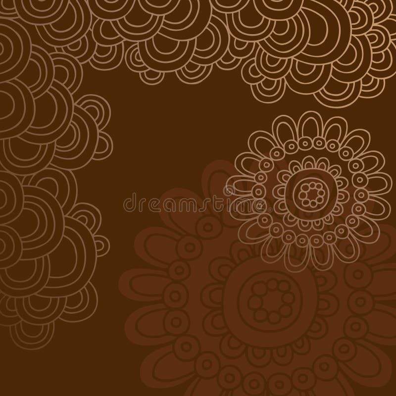 круги граници doodle шпунтовой вектор хны иллюстрация штока круги граници doodle шпунтовой вектор хны иллюстрация штока