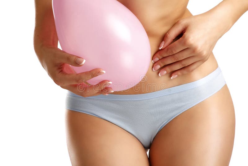 Крупный план символа baloon bellyache чувства девушки стоковые фотографии rf Крупный план символа baloon bellyache чувства девушки стоковые фотографии rf