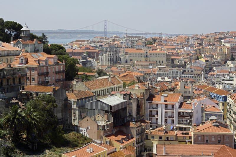 крыши lisbon стоковые изображения крыши lisbon стоковые изображения