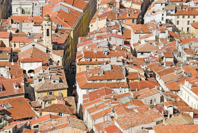 крыши nizza стоковая фотография rf крыши nizza стоковая фотография rf