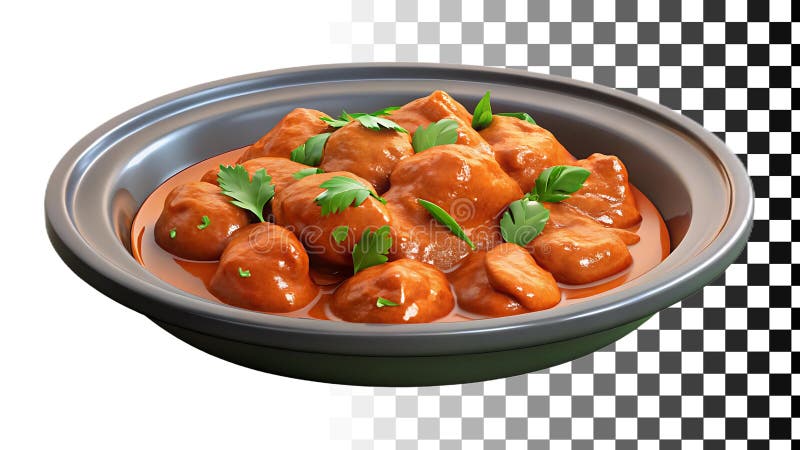 Куриное блюдо пряная еда азиатская кухня и вкусная еда png прозрачный образ иллюстрация вектора