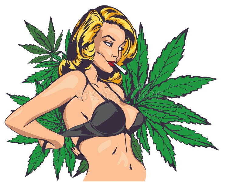 Голая девушка с марихуаной новости куст марихуаны