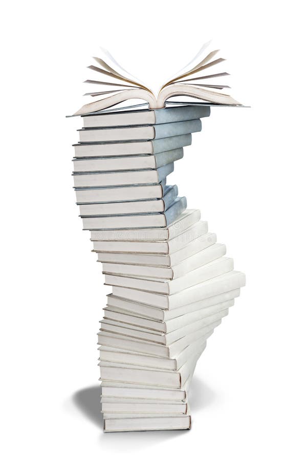 Pile Of Books - hand made clipping path included. Pile Of Books - hand made clipping path included