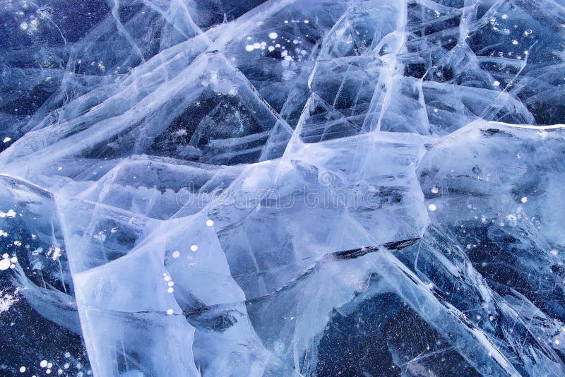 Ice and cracks on the surface of Lake Baikal, Winter time. Ice and cracks on the surface of Lake Baikal, Winter time