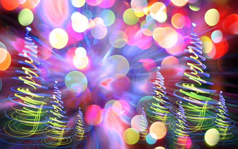 Лес цвета Xmas стоковые изображения rf Лес цвета Xmas стоковые изображения rf