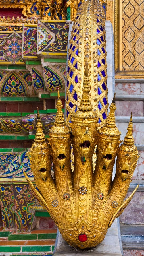 Ornate staircase detal at Grand Palace in Bangkok, Thailand. Ornate staircase detal at Grand Palace in Bangkok, Thailand.