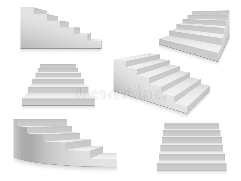 лестницы белые Лестница, лестница 3d, внутренние лестницы изолировала Собрание вектора элемента архитектуры лестницы шагов иллюстрация вектора лестницы белые Лестница, лестница 3d, внутренние лестницы изолировала Собрание вектора элемента архитектуры лестницы шагов иллюстрация вектора