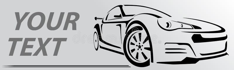 Линии вектор автомобиля абстрактные также вектор иллюстрации притяжки corel