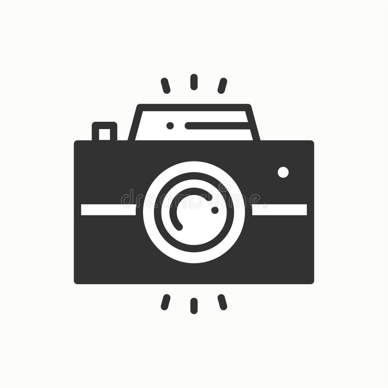 Линия значок камеры плана Камера фото, устройство фото, немедленное фото Знак фотографии снимка Линейное вектора простое бесплатная иллюстрация