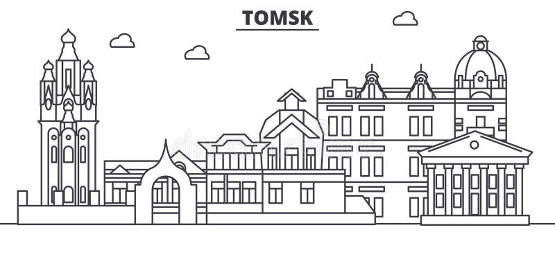 Томск архитектура вектор