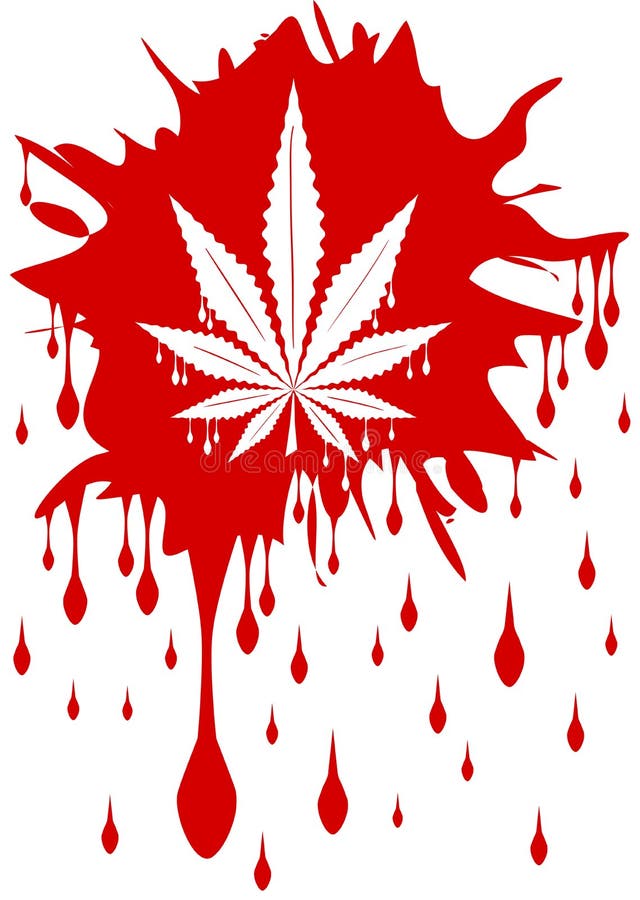 шаблон лист марихуаны